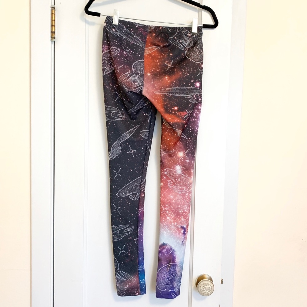 ☘️ Underboss Star Trek Galaxy Leggings Size M - Picture 3 of 8